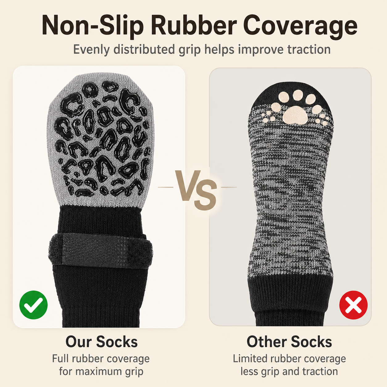 Steadypaws Grip Socks — Non-Slip Paw Grips for Senior Dogs (4-Pack)