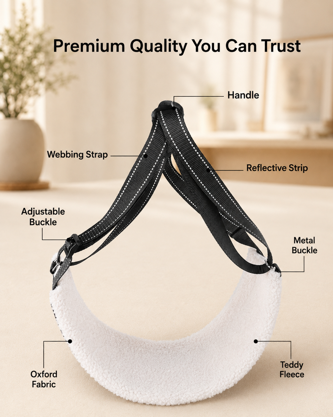 Steadypaws Support Harness — Rear Lift Sling for Senior Dogs